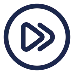 Rewind Forward Circle SVG Icon